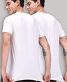 Sporto Men's Round Neck Cotton Rich, Solid Colour T-shirt Pack of 2