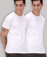 Sporto Men's Round Neck Cotton Rich, Solid Colour T-shirt Pack of 2